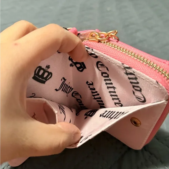 Juicy Couture Pink Wallet with Gold Accents - Picture 9 of 9